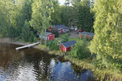 Mökki ~110 m² + 2 rantasaunas, rive sable Pyhävesi, 3 015 m² — Mäntyharju — 1