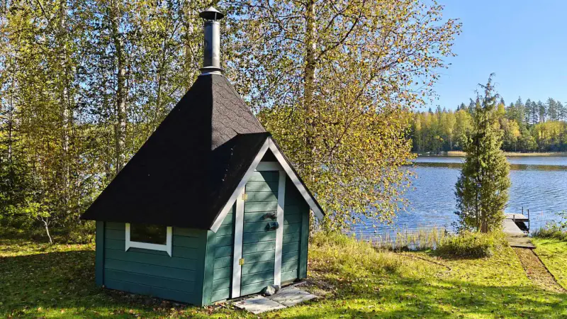 Mökki ~45 m² (1973) + sauna en rondins 1998, 6 800 m² et 125 m de rive sur le Lylys — Joutsjärvi / Mäntyharju — 14