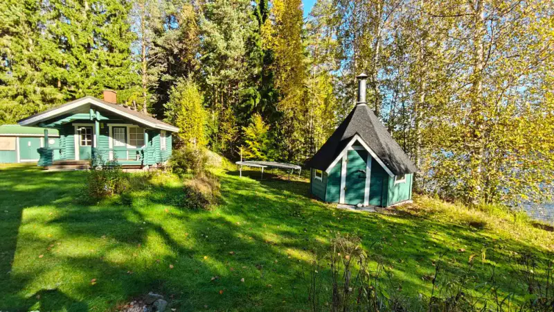 Mökki ~45 m² (1973) + sauna en rondins 1998, 6 800 m² et 125 m de rive sur le Lylys — Joutsjärvi / Mäntyharju — 13