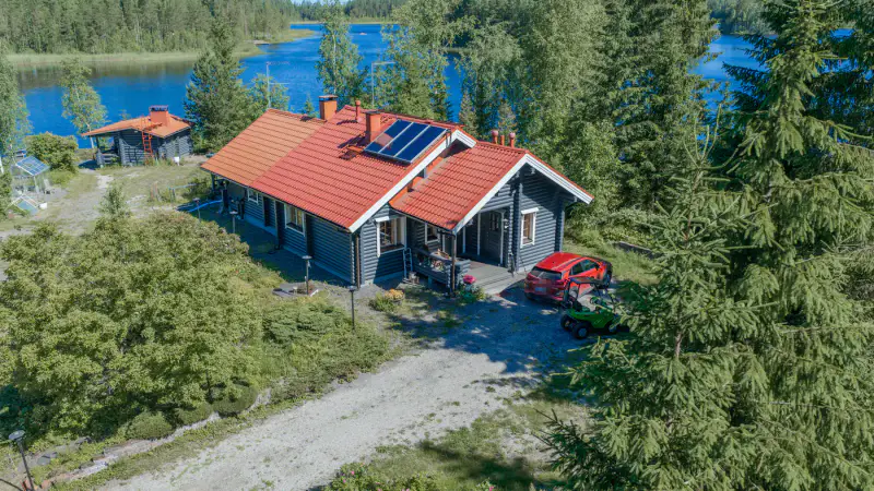 Maison en rondins ~73 m² (2000, agrandie 2011) + rantasauna et garage, 2,72 ha et rive privée Etelä-Tervajärvi — Toivola / Mäntyharju — 4