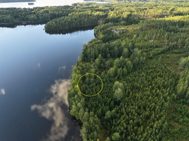 Terrain constructible ~1 ha, 296 k-m², ~85 m rive Peruvesi — Pertunmaa / Mäntyharju — 10