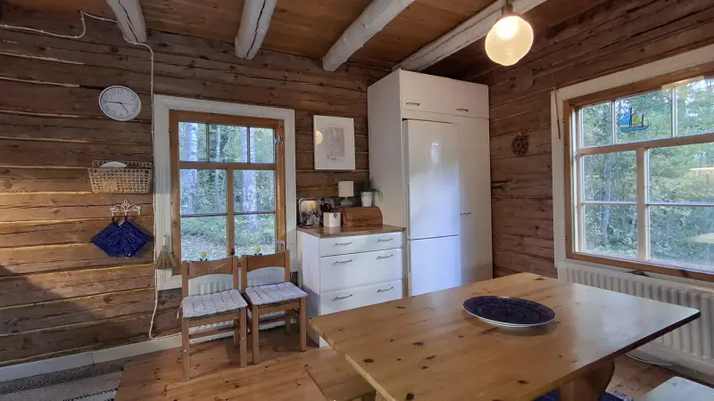 Hirsihuvila ~90 m² (1989) + sauna, 3 850 m², Kuolimo (île) — Suomenniemi / Mikkeli — 11