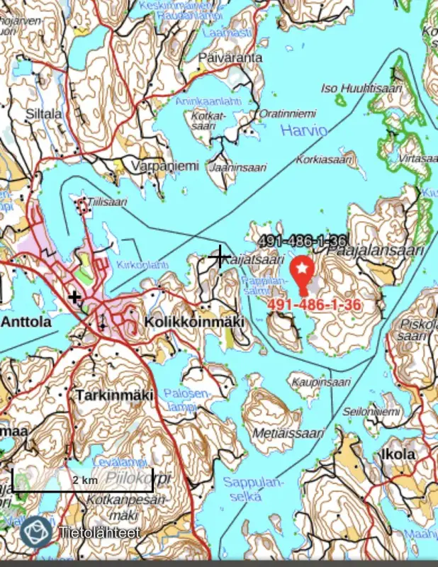 Sauna-chalet 1977, 25 m², rive privée, 2 020 m² — Paajalansaari, Anttola (Mikkeli) — 12