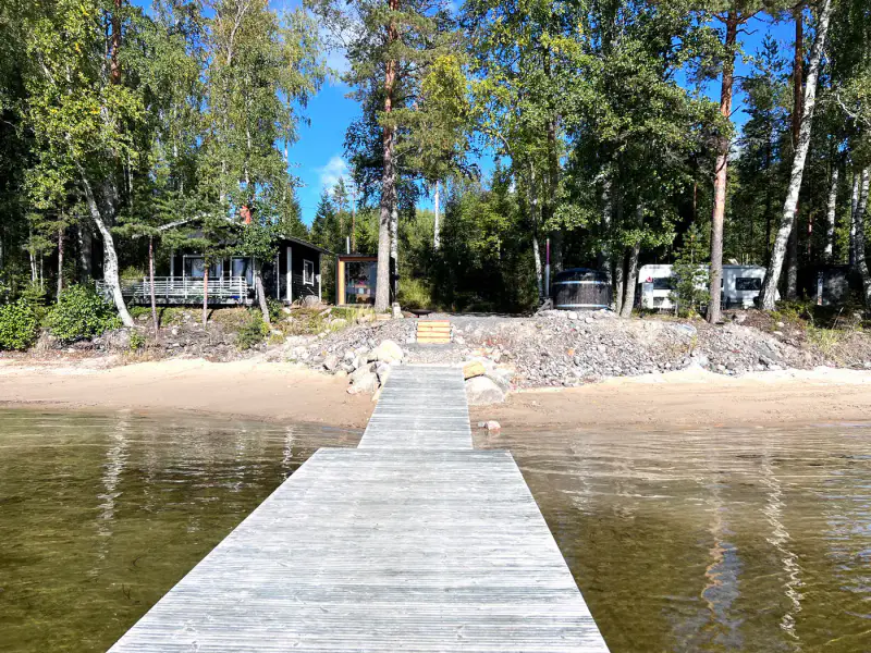 Mökki ~20–25 m² (1964) + rantasauna 2025, 9 150 m², plage Saimaa / Louhivesi — Mikkeli — 5