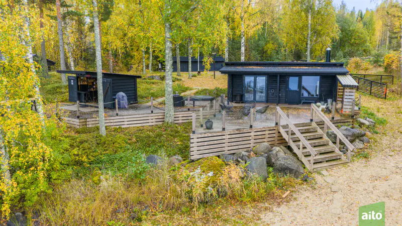 Villa JaloElla : maison de vacances 109 m² rénovée, rantasauna et ponton, 1,43 ha et rive privée sur le Paljavesi (Saimaa) — Mikkeli — 4