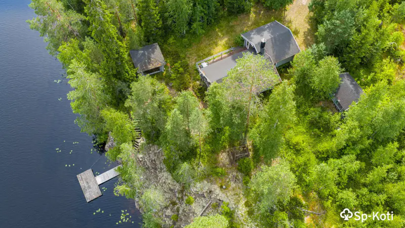 Chalet Honka ~50 m² (1991/1998), 3 000 m², Lahnajärvi — Keijola / Mikkeli — 1