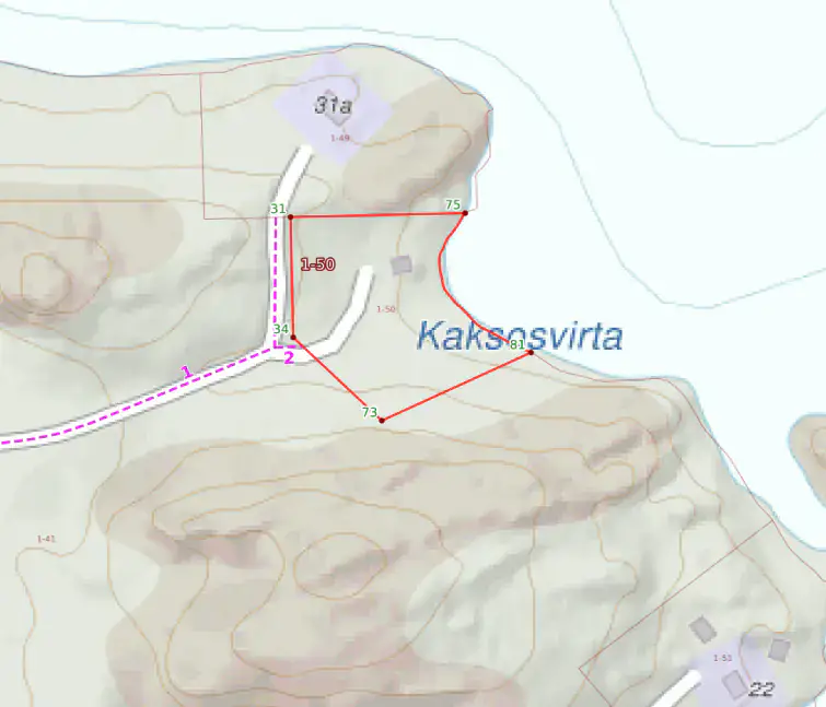 Rantasauna ~18 m² (2013) + droits 150 k-m², 5 160 m² (~80 m rive), Saimaa — Huttula / Mikkeli — 5
