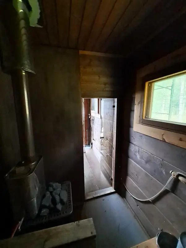 Rantasauna ~18 m² (2013) + droits 150 k-m², 5 160 m² (~80 m rive), Saimaa — Huttula / Mikkeli — 14
