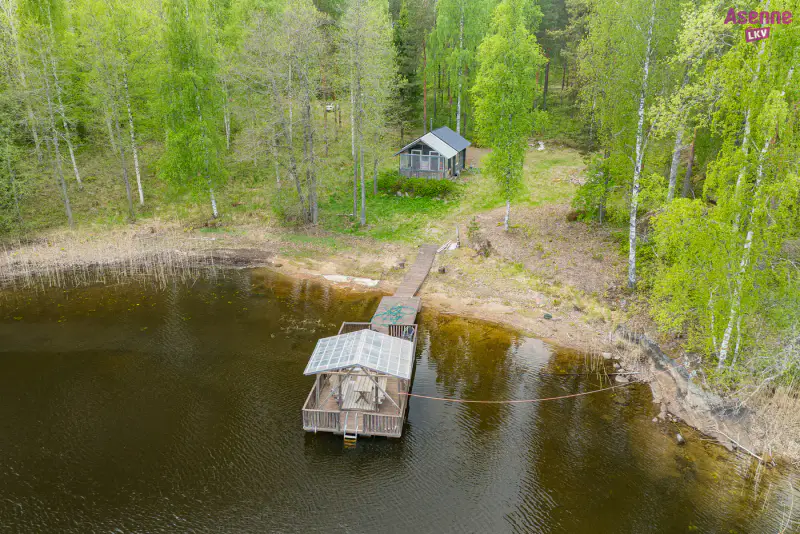 Rantasauna ~18 m² (2013) + droits 150 k-m², 5 160 m² (~80 m rive), Saimaa — Huttula / Mikkeli — 4