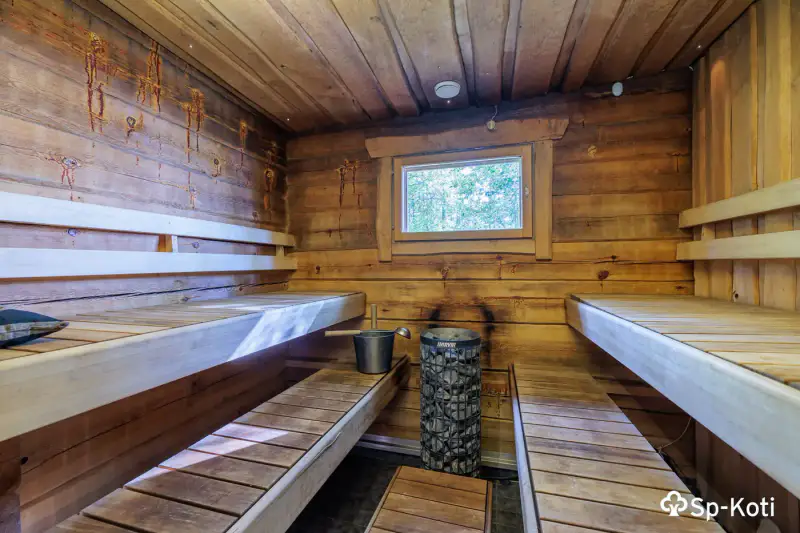 Hirsihuvila ~130 m² (2007) + sauna, 10 340 m², Munasenlampi — Rahula / Mikkeli — 17