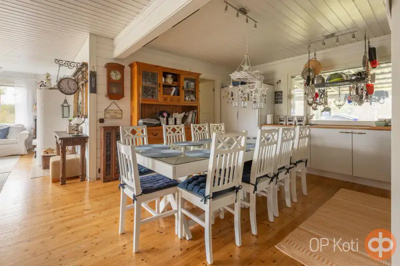 Maison 1989 ~103 m² + gîte, savusauna et 12 chambres en aittas, 5,59 ha et rive Lahnalampi — Suomenniemi / Mikkeli — 7