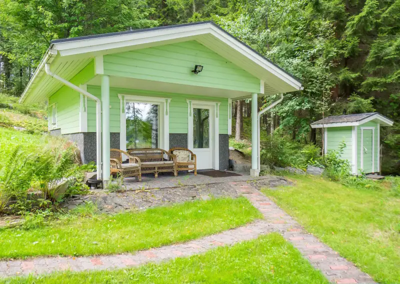 Maison 150 m² (1999) + rantasauna + hall 2 voitures, rive lac, 3 300 m² — Korpikoski / Mikkeli — 12