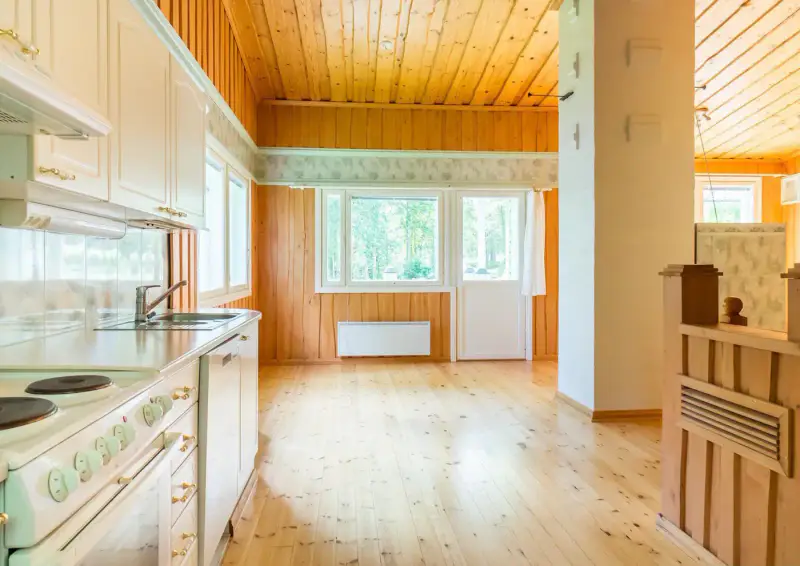 Maison 150 m² (1999) + rantasauna + hall 2 voitures, rive lac, 3 300 m² — Korpikoski / Mikkeli — 3
