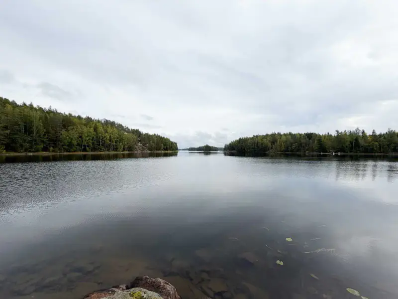 Presqu’île non bâtie 1,38 ha sur le Saimaa (Louhivesi), rive dans plusieurs directions, plan de rive 150 m² — Ristiina / Mikkeli — 2