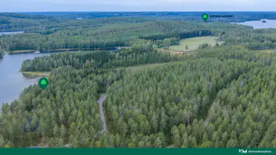 Terrain constructible ~6 358 m² (RA ≤250 k-m²), rive sud Saimaa — Anttola / Mikkeli — 1