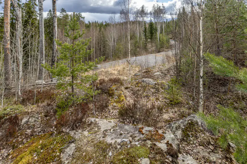 Terrain constructible Saimaa 4 550 m², droits ~232 m², élec prête — Helppanala / Mikkeli — 12