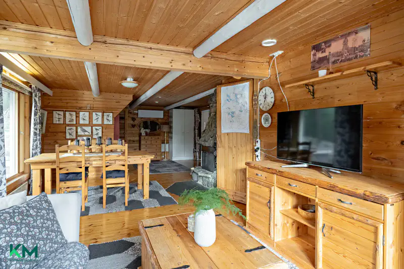Maison en rondins 118 m² habitable à l’année, 4,7 ha avec étang privé — Rokua, Muhos — 11