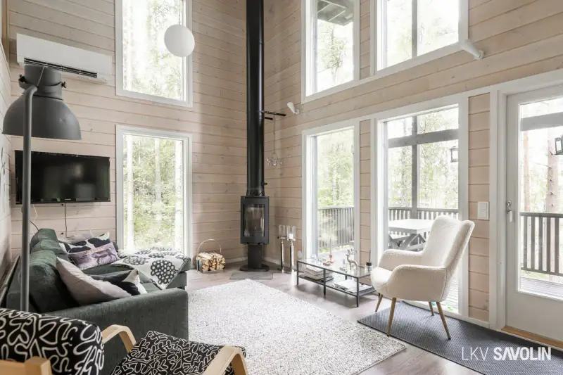 Loma-asunto meublé 2013, 75 m², rive Muuratjärvi + rantasauna, 4 140 m² — Muurame — 5
