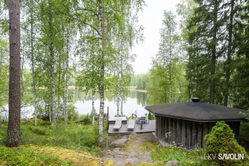 Loma-asunto meublé 2013, 75 m², rive Muuratjärvi + rantasauna, 4 140 m² — Muurame — 15