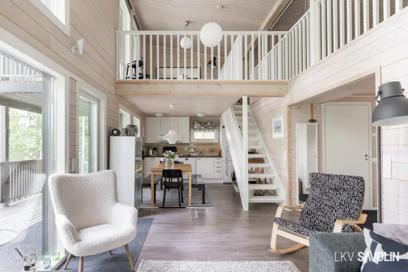 Loma-asunto meublé 2013, 75 m², rive Muuratjärvi + rantasauna, 4 140 m² — Muurame — 3
