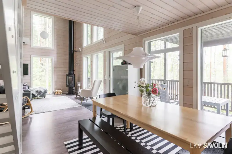 Loma-asunto meublé 2013, 75 m², rive Muuratjärvi + rantasauna, 4 140 m² — Muurame — 9