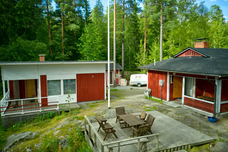 Ensemble mökki + sauna ~60 m rive Alinenjärvi, 3 620 m² — Nokia — 6