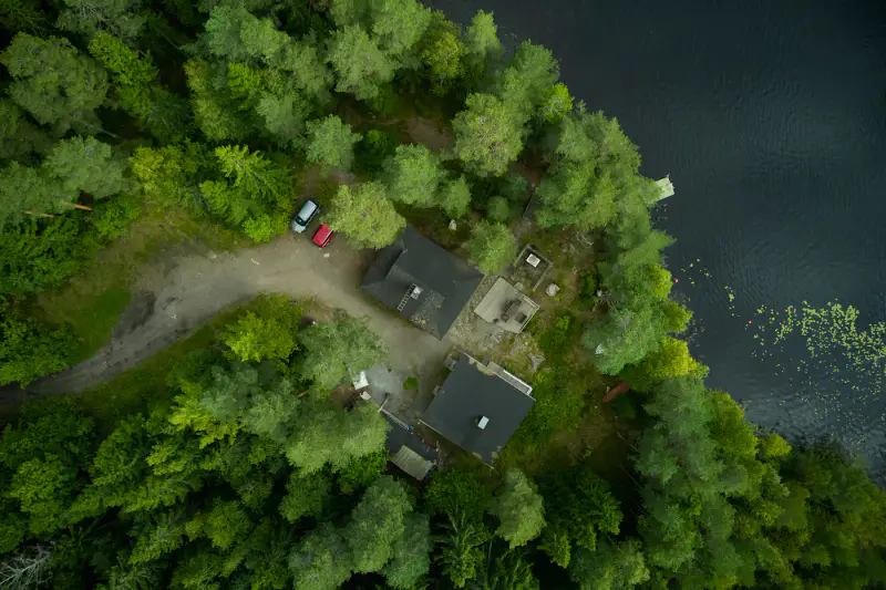 Ensemble mökki + sauna ~60 m rive Alinenjärvi, 3 620 m² — Nokia — 3