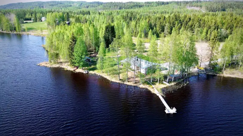 Maison 1983, 91 m², rive privée Haapalampi (lampi/pond), 3 450 m² — Nurmes — 1
