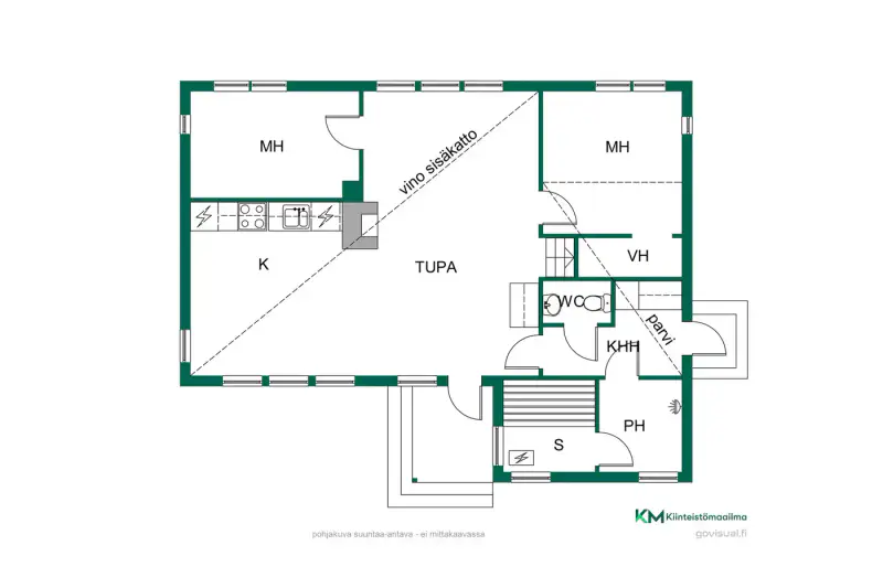 Chalet moderne ~68 m² (2009) + rantasauna, paljon et kota, 2 050 m², Eräjärvi — Orivesi — 3