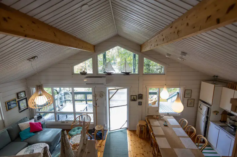 Hirsihuvila ~62 m² (1994) + sauna, 3 552 m², Pitkävesi — Ristijärvi / Orivesi — 15