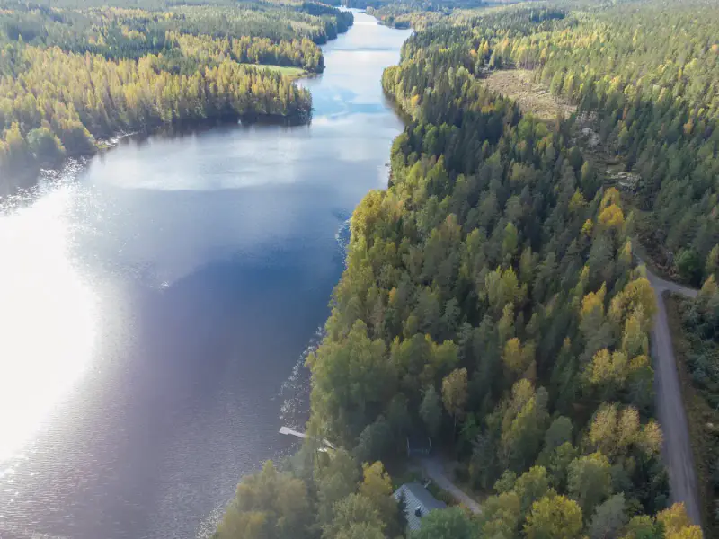 Hirsihuvila ~62 m² (1994) + sauna, 3 552 m², Pitkävesi — Ristijärvi / Orivesi — 3