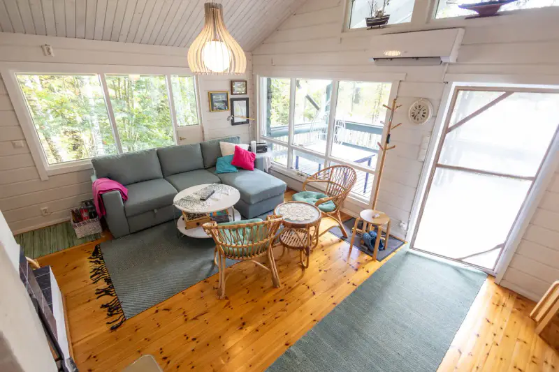 Hirsihuvila ~62 m² (1994) + sauna, 3 552 m², Pitkävesi — Ristijärvi / Orivesi — 18