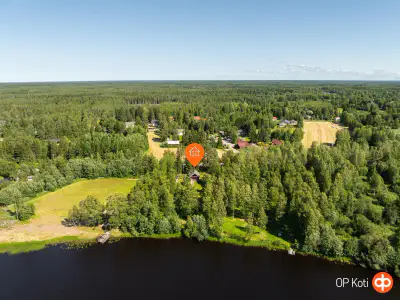 Mökki rondins Tiimatalo ~36 m² (2015) + sauna, rive Kiiminkijoki, 4 036 m² — Haukipudas — 1