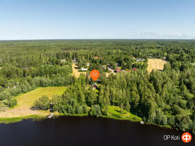 Mökki rondins Tiimatalo ~36 m² (2015) + sauna, rive Kiiminkijoki, 4 036 m² — Haukipudas — 1