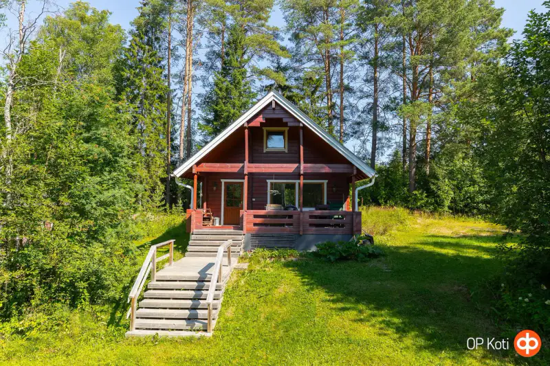 Mökki rondins Tiimatalo ~36 m² (2015) + sauna, rive Kiiminkijoki, 4 036 m² — Haukipudas — 4