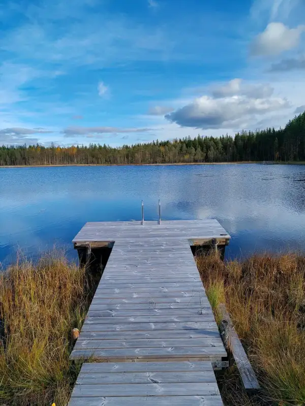 Domaine forestier de 10,19 ha avec mökki en rondins ~17,5 m² + sauna et ~200 m de rive privée sur le Sompalampi — Ylikiiminki / Oulu — 1