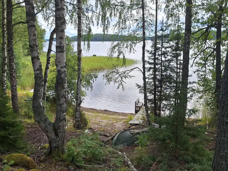 Terrain 5 138 m² (~65 m rive) + ancienne rantasauna, Päijänne — Seitniemi / Padasjoki — 12