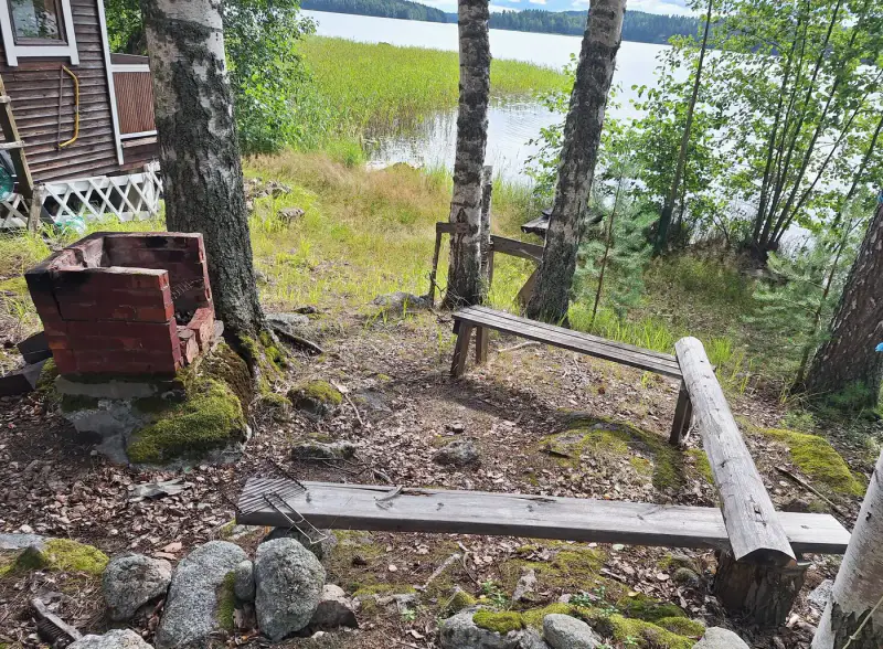 Terrain 5 138 m² (~65 m rive) + ancienne rantasauna, Päijänne — Seitniemi / Padasjoki — 5
