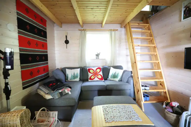 Hirsimökki ~39,5 m² (2010) + rantasauna/savusauna, 4 900 m², Kukkia — Iso-Vekuna / Pälkäne — 15