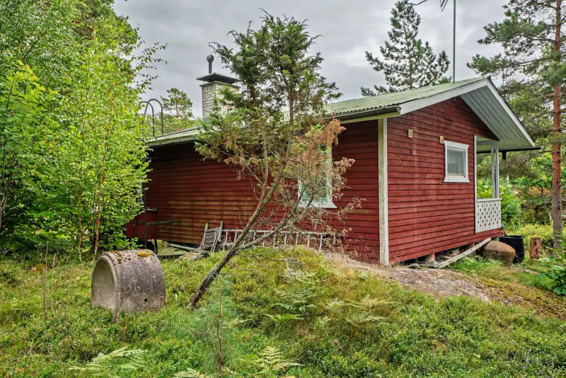 Chalet 1974, 41 m², rive mer privée, 17 740 m² — Ängholm, Houtskari (Parainen) — 18