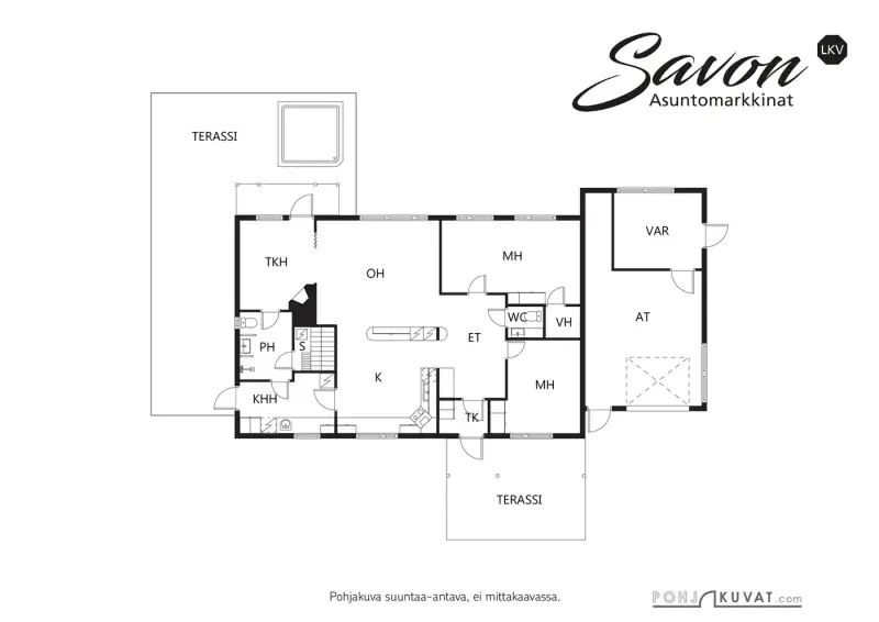 Maison ~115 m² (1994) + sauna, 5 930 m² rive Käpry — Jäppilä / Pieksämäki — 9