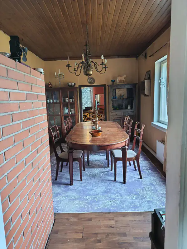 Maison funkis ~140 m² (1937) + écurie, 8,2 ha (~350 m rive), Suontee — Jäppilä / Pieksämäki — 5