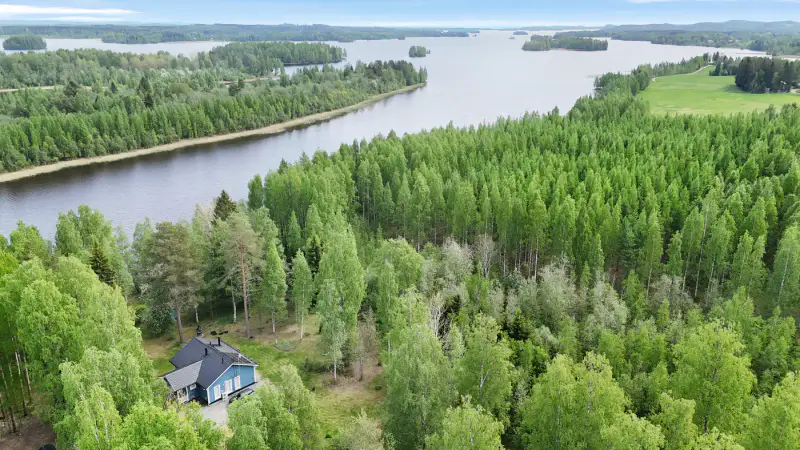 Maison ~80 m² (2021) + rantasauna, 2,8 ha (~200 m rive), Höytiäinen — Polvijärvi — 1