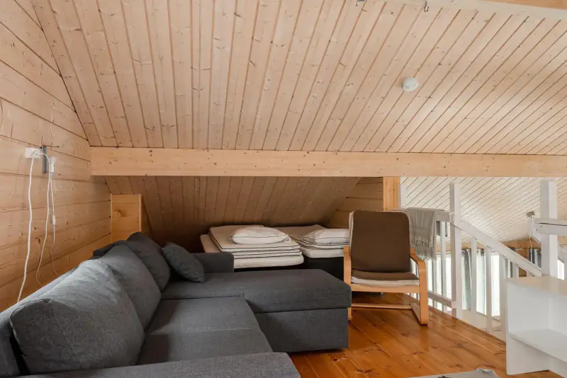 Mökki ~80 m² (2015) + bâtiment sauna et palju, 4 319 m² sur le Lampinjärvi — Ahlainen / Pori — 11