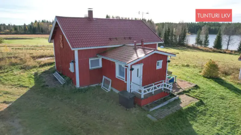 Maison en rondins ~119 m² (1946, agrandie 2012), presqu’île privée 4,6 ha sur le Hetejärvi — Pudasjärvi — 4