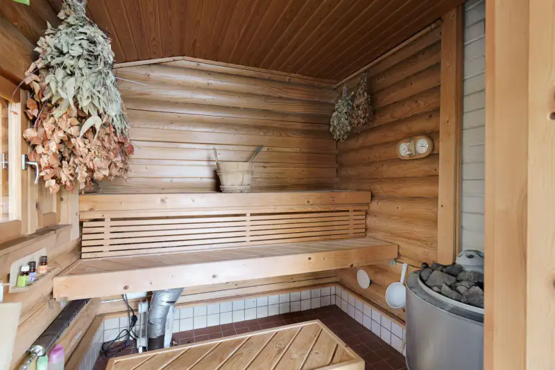 Chalet en rondins de 2004 (56 m²) + sauna de rive, 4 150 m² au bord du Saimaa, à rafraîchir — Puumala — 16