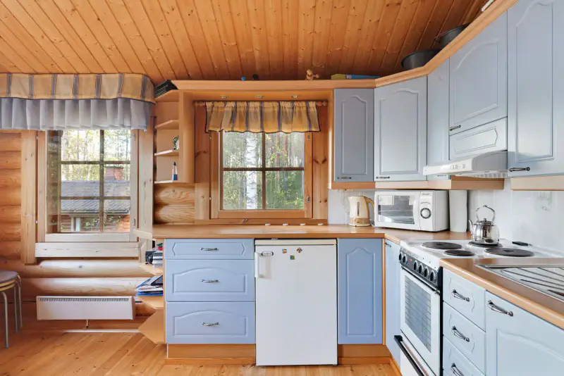 Chalet en rondins de 2004 (56 m²) + sauna de rive, 4 150 m² au bord du Saimaa, à rafraîchir — Puumala — 12