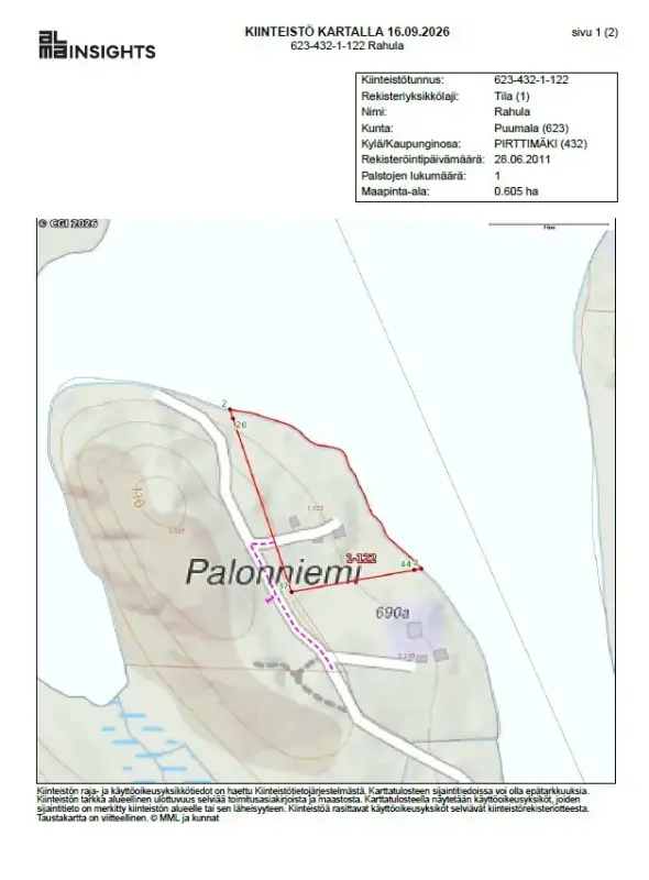 Mökki ~25 m² (2008) + sauna + vierasmaja, 6 050 m², Mykrä — Puumala — 5