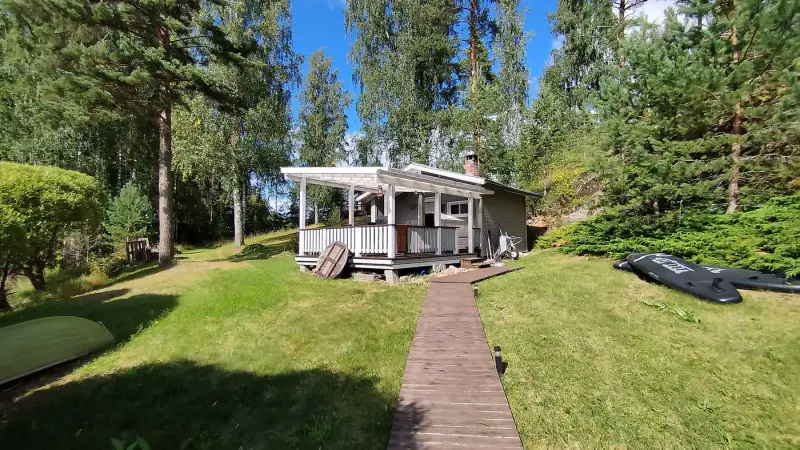 Mökki 1972 (24 m²) + aitta + rantasauna, 4 120 m² rive Saimaa — Viljakansaari / Puumala — 8