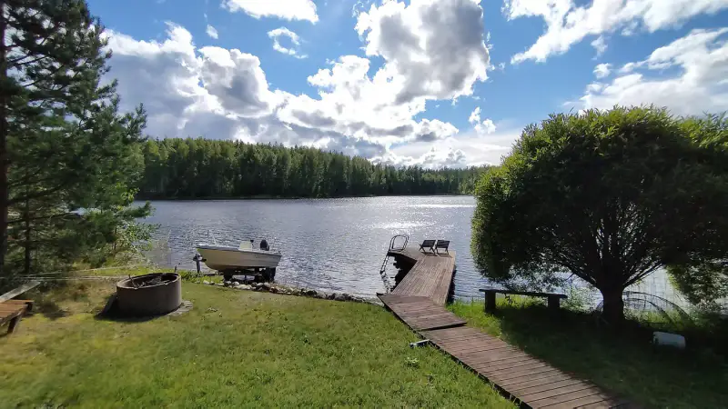 Mökki 1972 (24 m²) + aitta + rantasauna, 4 120 m² rive Saimaa — Viljakansaari / Puumala — 7